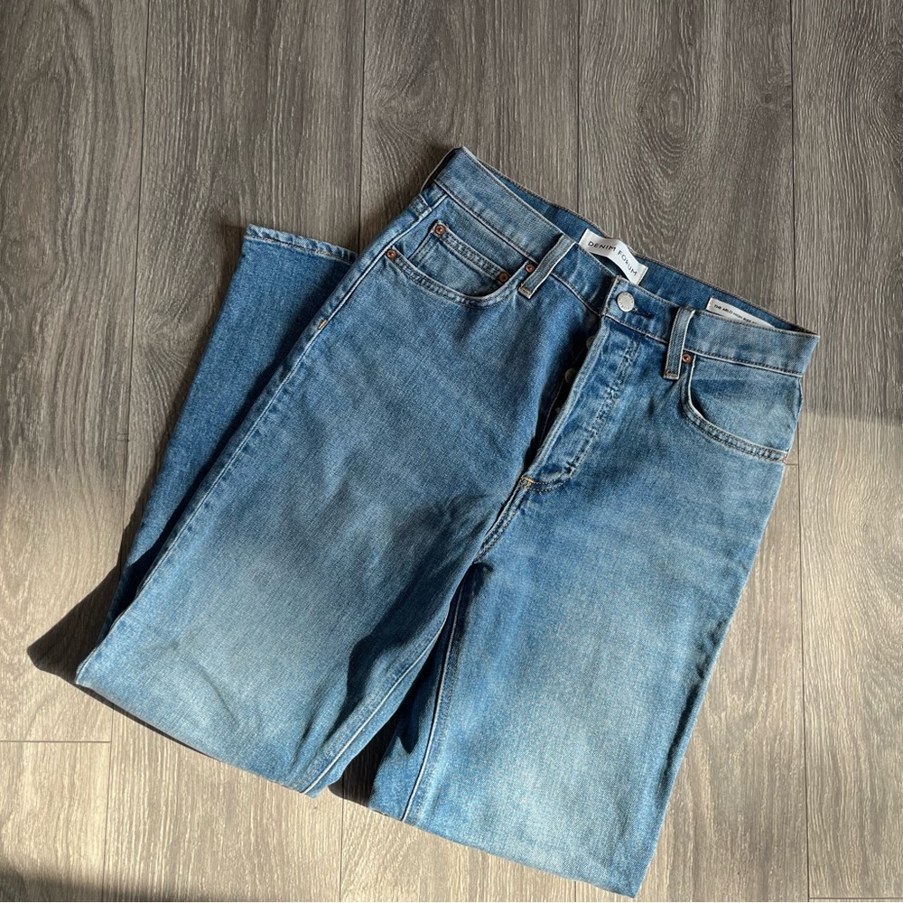 Denim Forum Arlo High Rise Straight Jeans